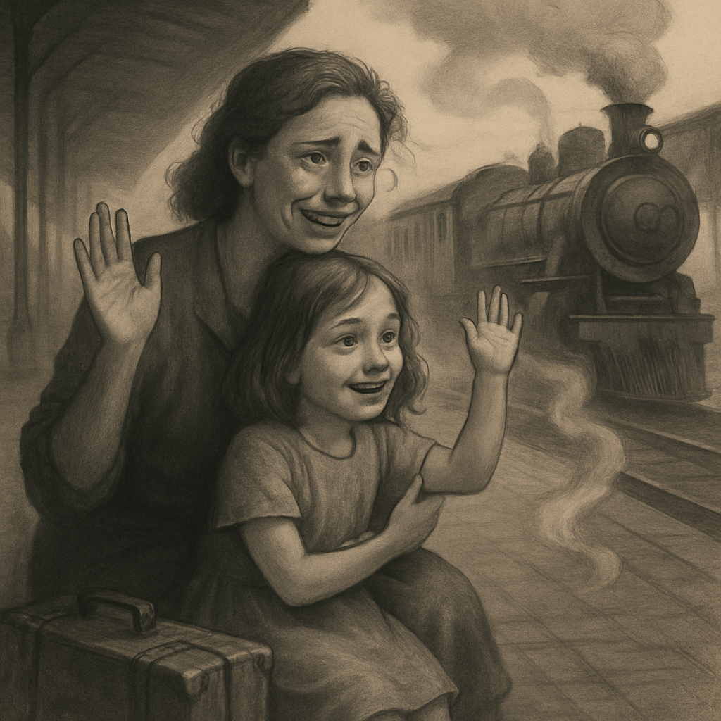 Train Platform Goodbye Wave Paint by numbers kits