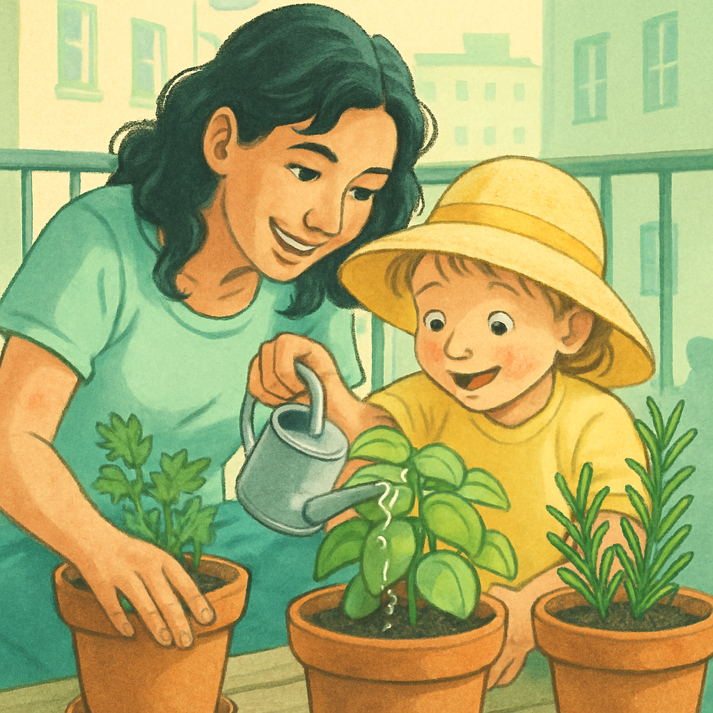 Porch Garden Watering Lesson paint by numbers