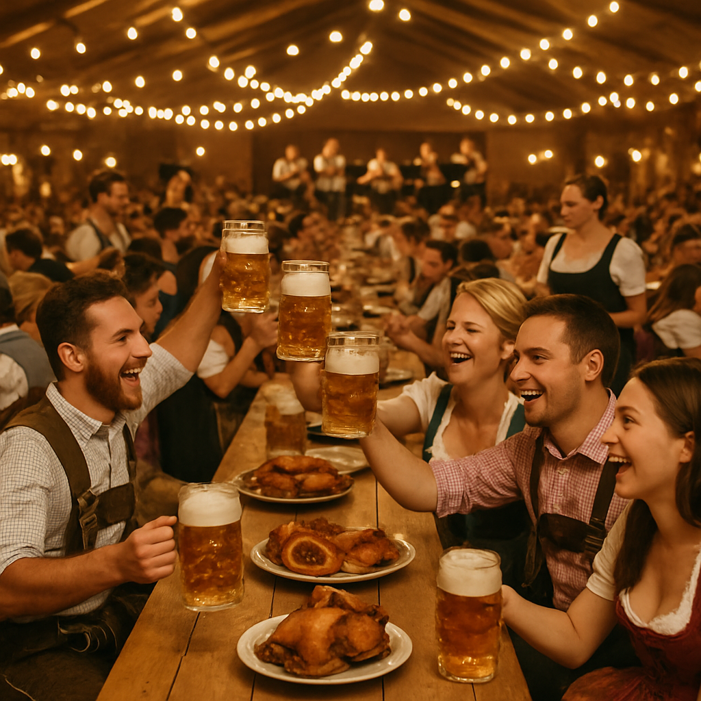 Oktoberfest Tavern Toast Painting by numbers kit
