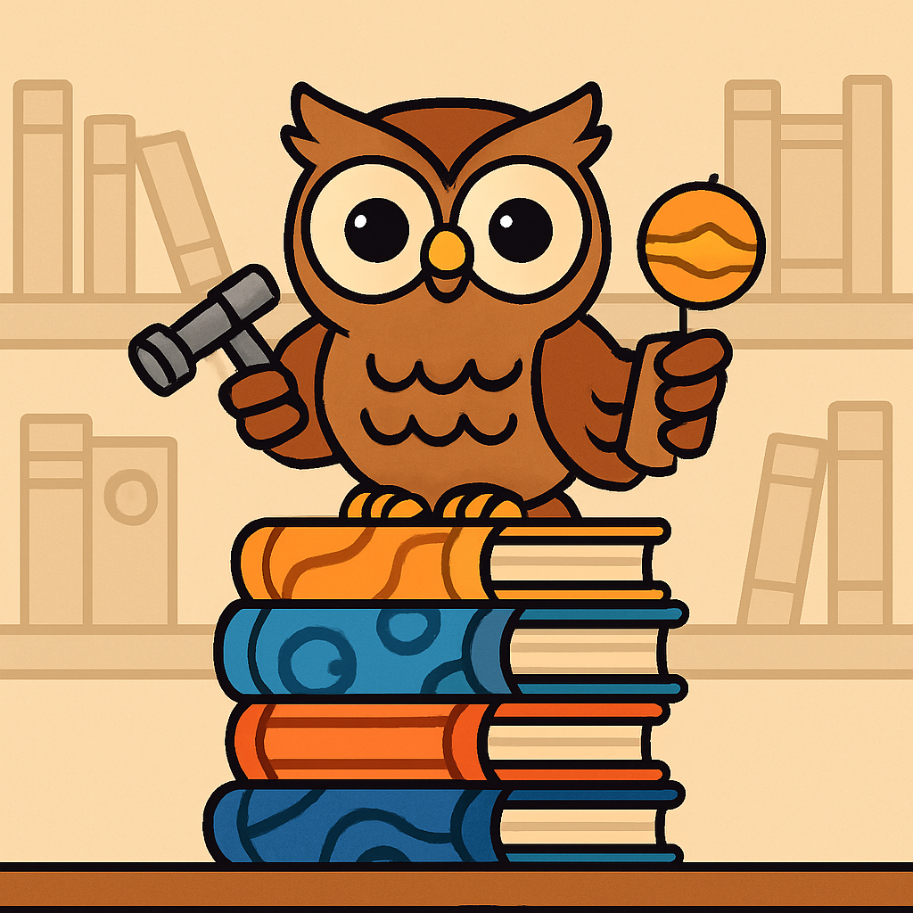 Library Owl And Planet Books paint by number