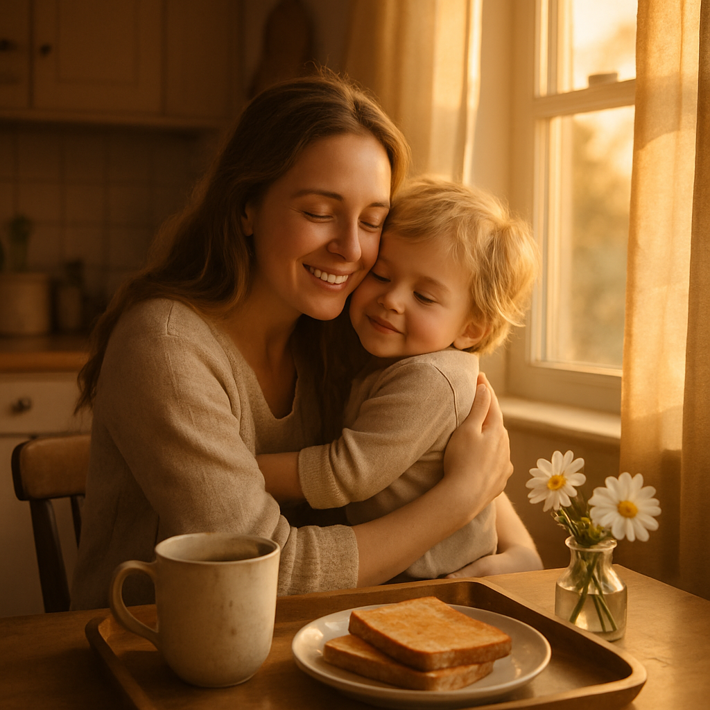 Sunlit Breakfast Cuddle paint by number