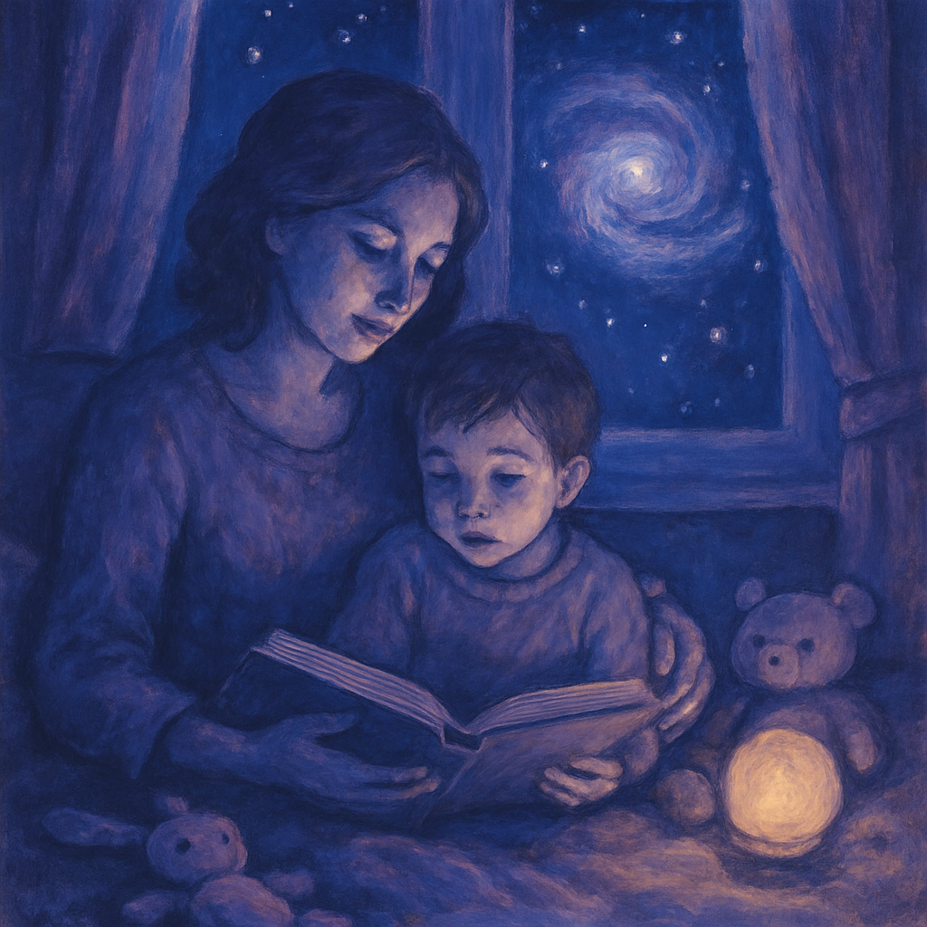 Stargazer Bedtime Story paint by numbers