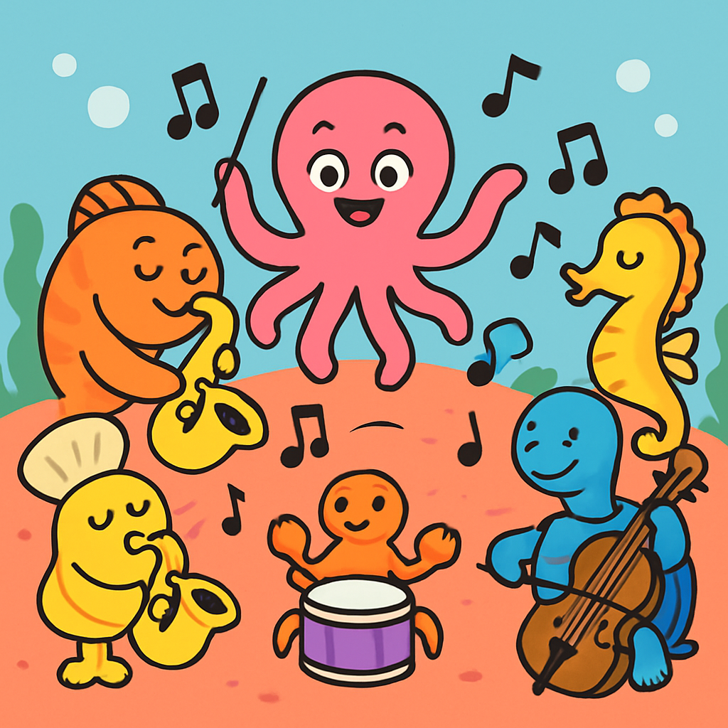 Rainbow Reef Orchestra Painting by numbers kit