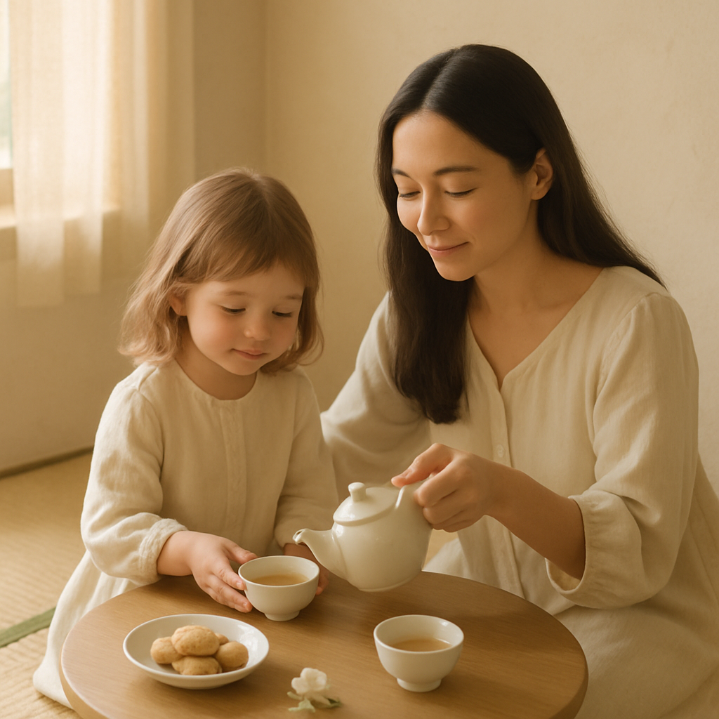 Quiet Morning Tea Ritual Painting by numbers kit