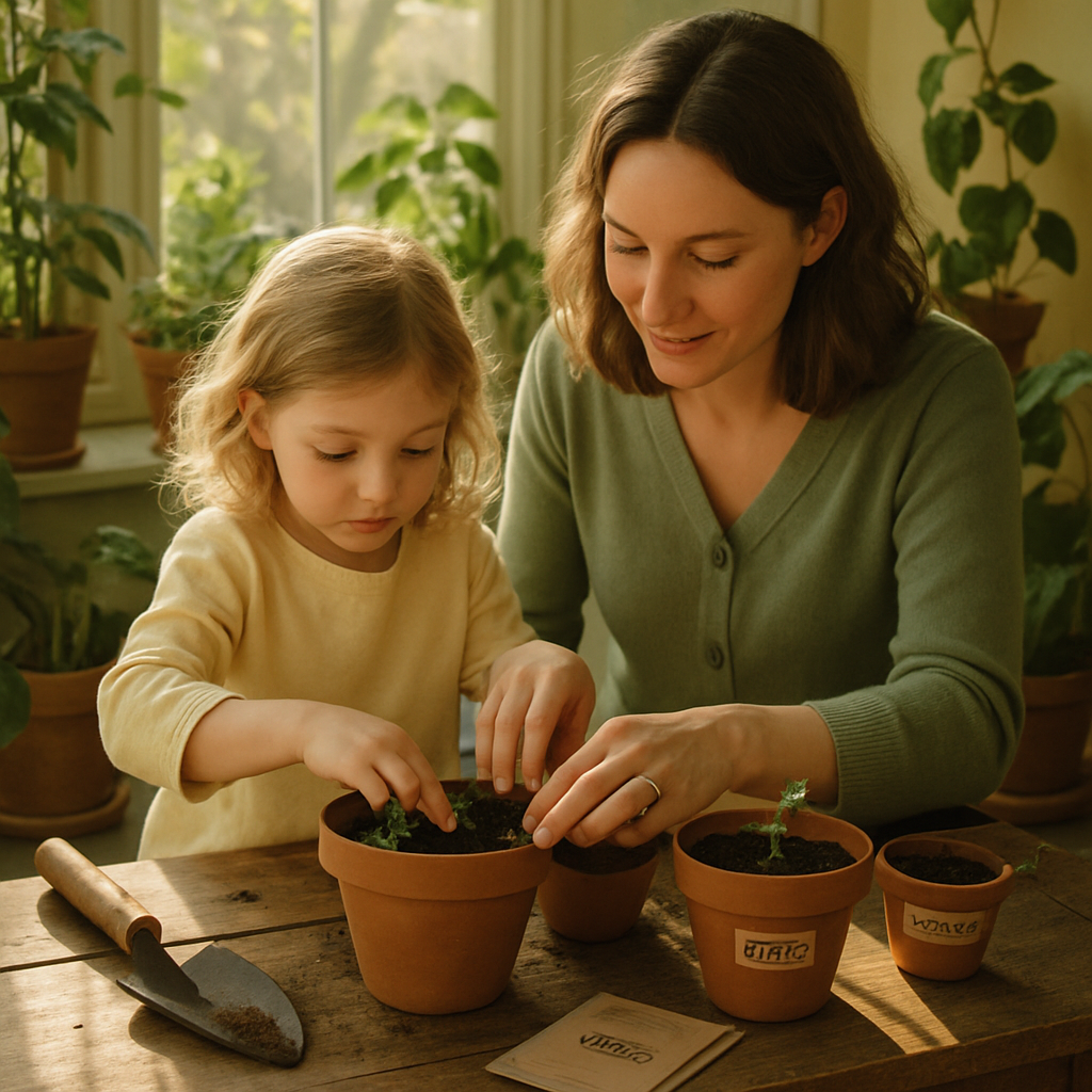 Sunroom Planting Lessons paint by number