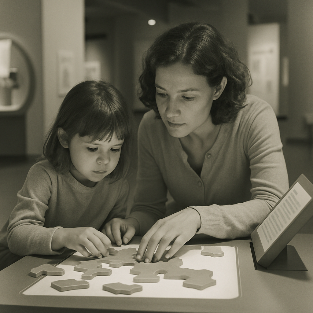 Quiet Museum Puzzle Solving DIY paint by numbers