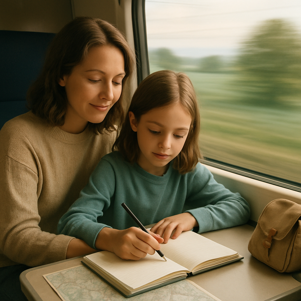 Window Seat Travel Journaling Paint by numbers art