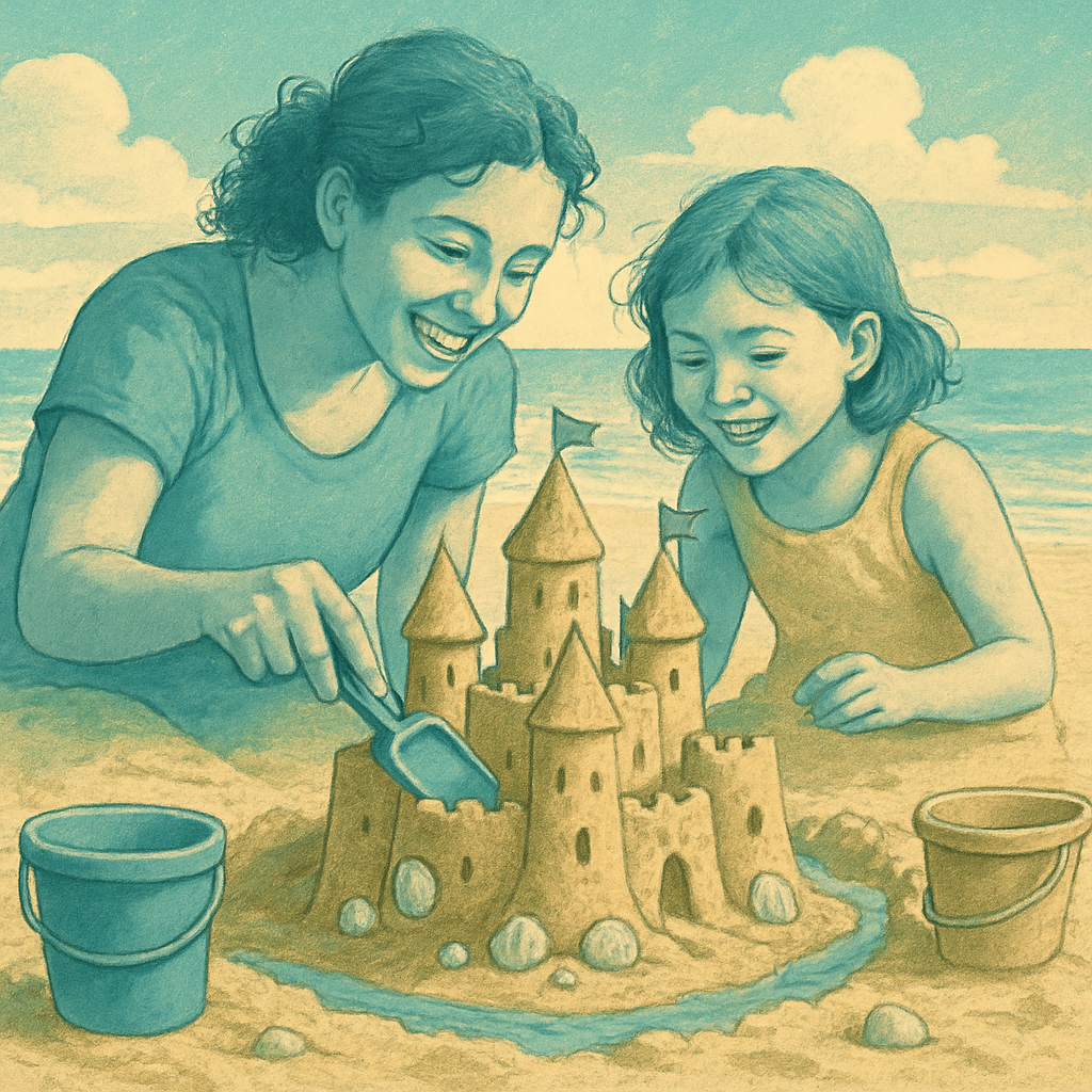 Seaside Sandcastle Workshop Numbered painting kits