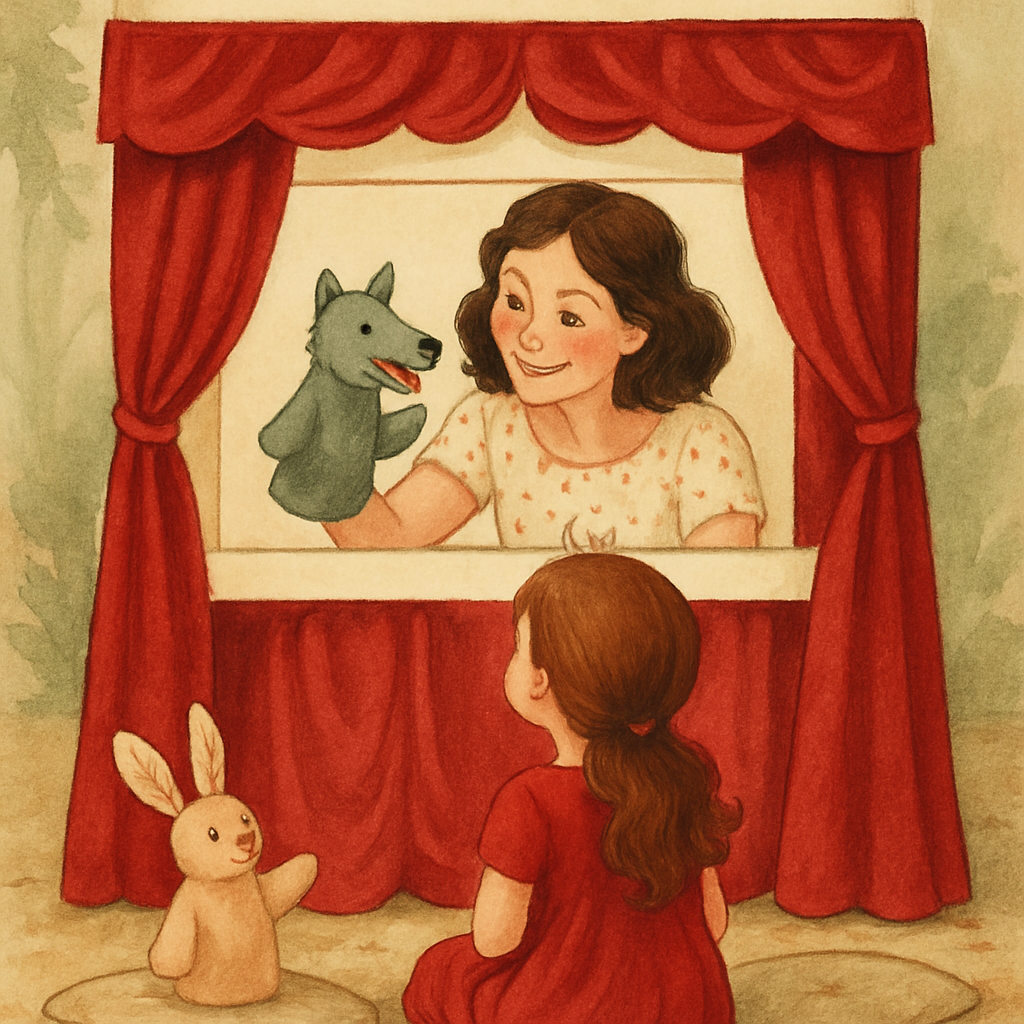 Puppet Theater Performance paint by number