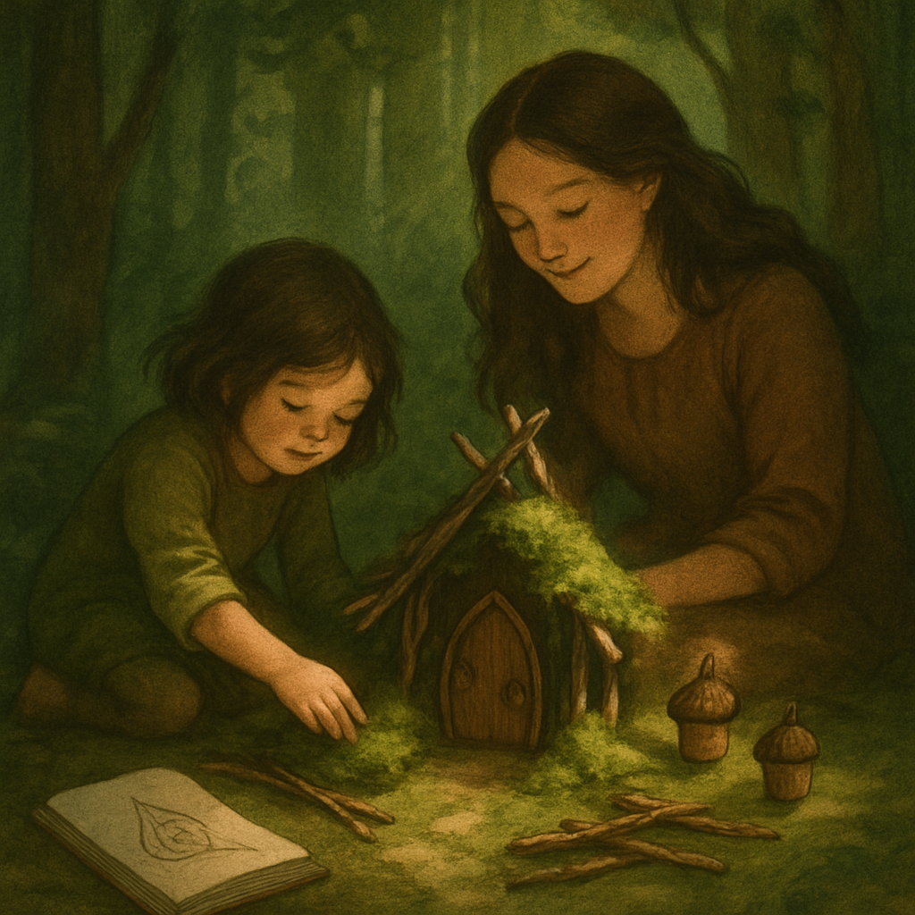 Secluded Forest Hideaway paint by number