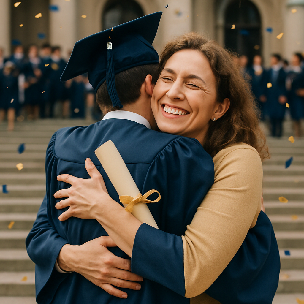 Graduation Day Hug DIY paint by numbers