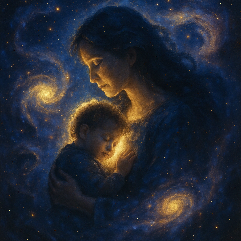 Cosmic Dreamtime Mother And Child Painting by numbers kit