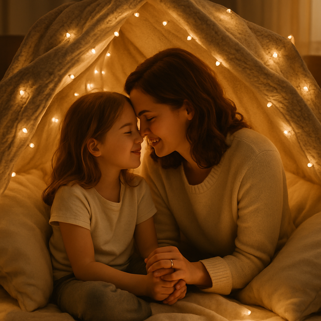Cuddle Under A Blanket Fort DIY paint by numbers