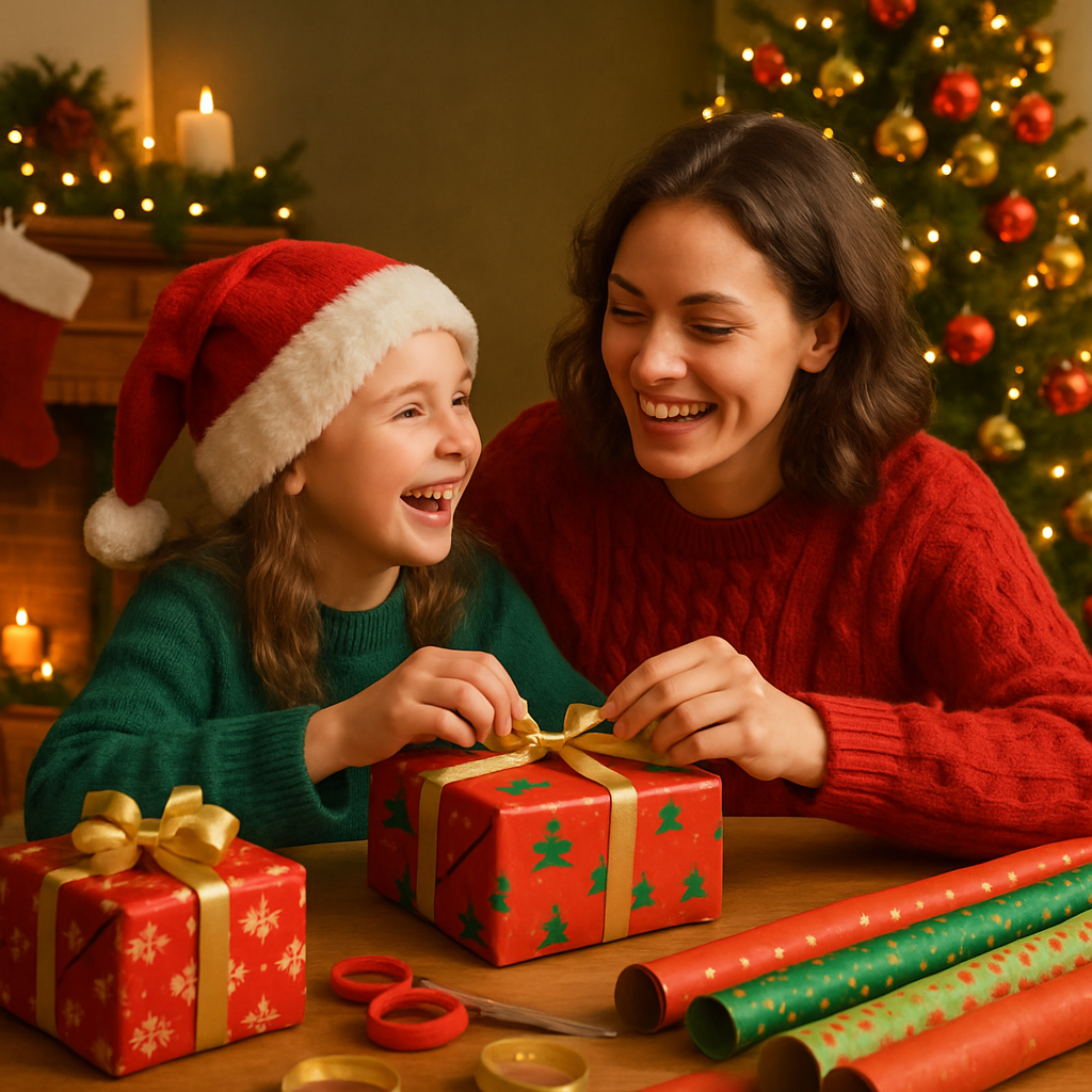 Wrapping Gifts Together Painting by numbers kit