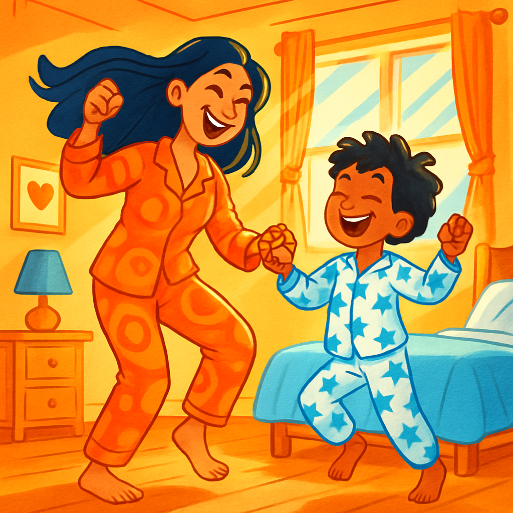 Morning Dance In Pajamas Painting by numbers kit