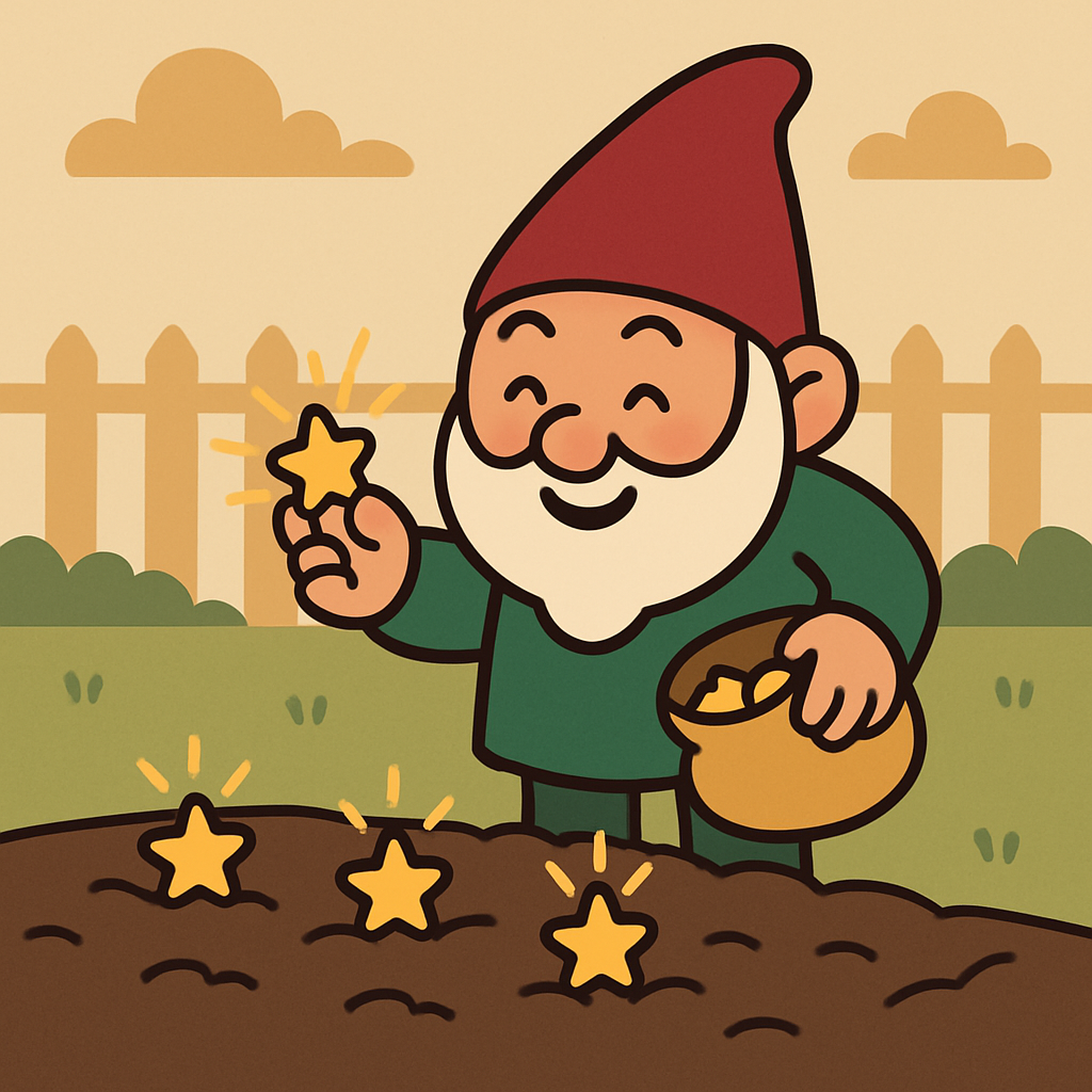 Giggly Galaxy Garden Gnome painting number kit