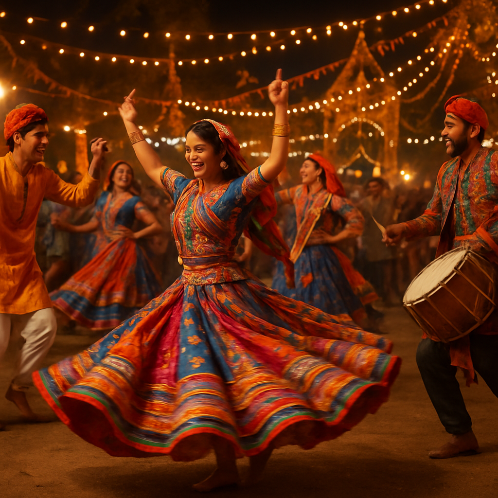 Navratri Garba Nights paint by numbers