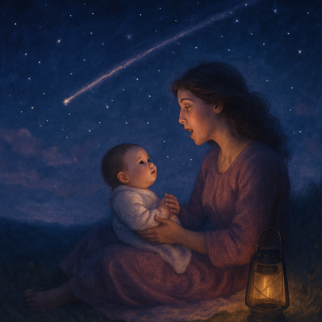 Lullaby Under Shooting Stars painting number kit