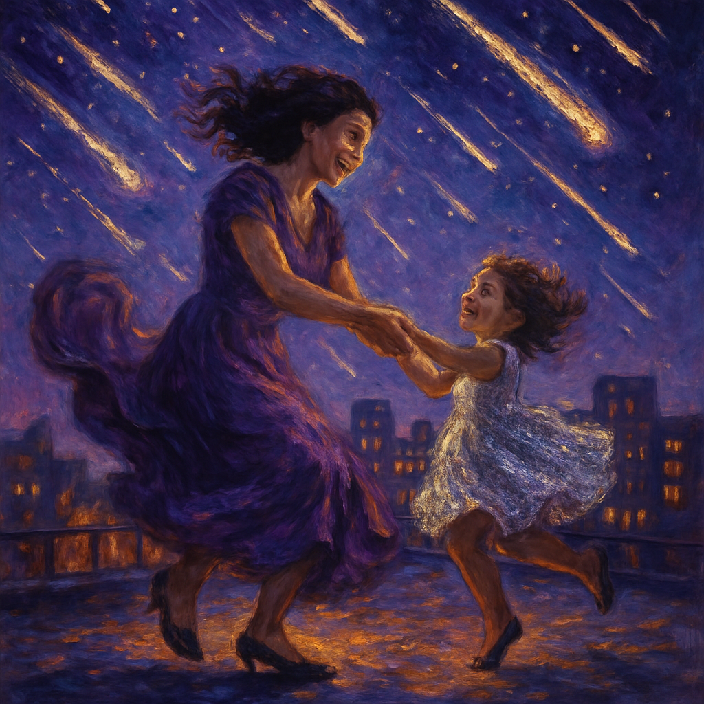 Meteor Shower Dance paint by number