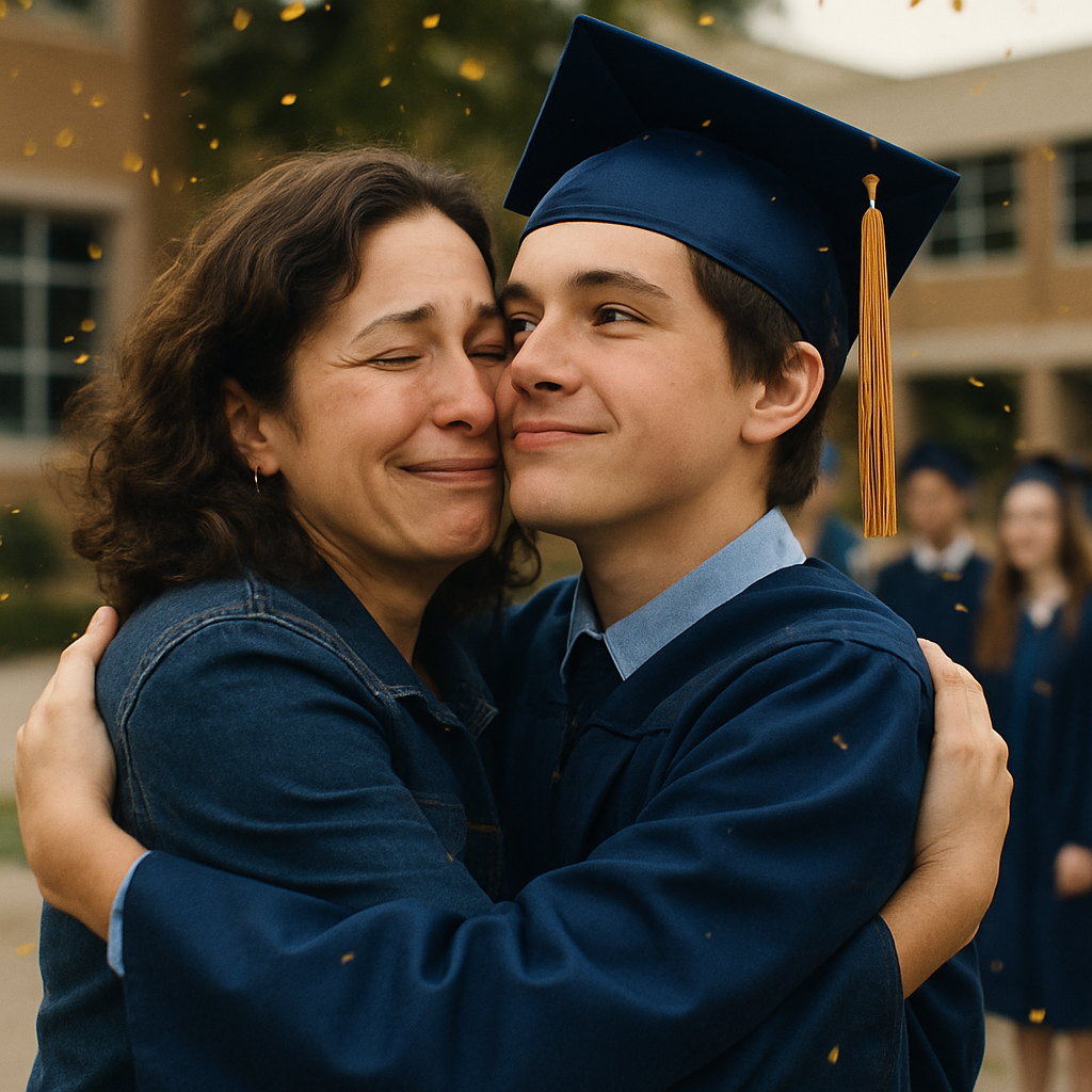 Stellar Graduation Hug DIY paint by numbers