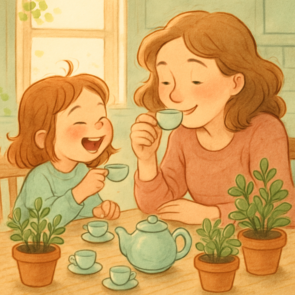 Kitchen Garden Tea Party Painting by numbers kit
