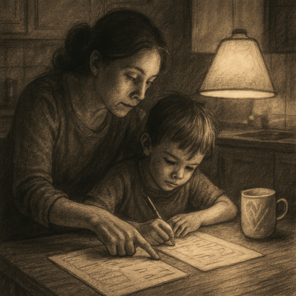 Late Night Homework Aid paint by number