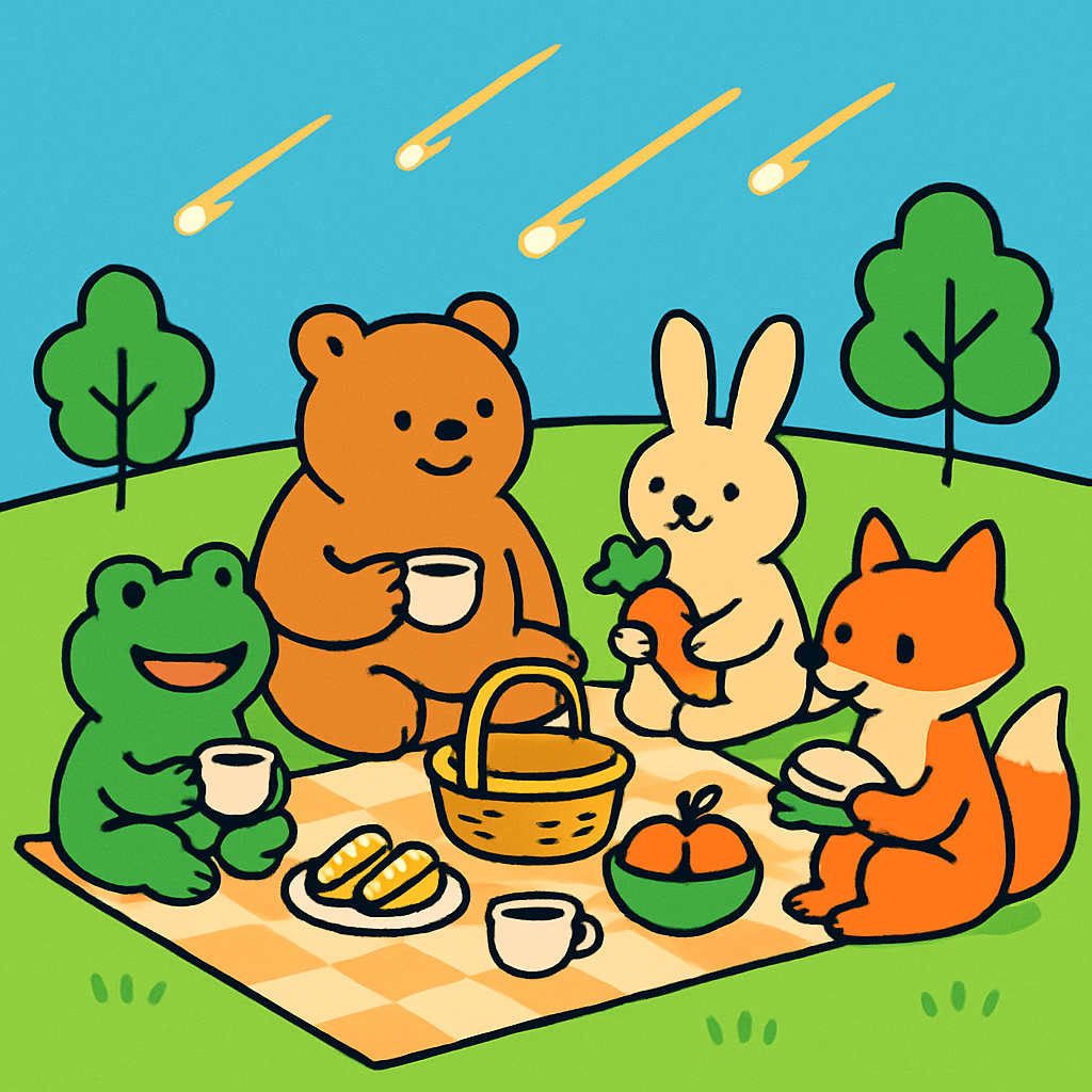 Meteor Meadow Picnic DIY paint by numbers