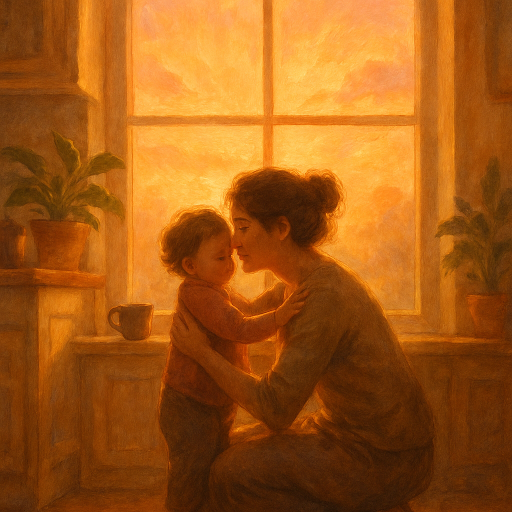 Sunrise Morning Hug Number painting