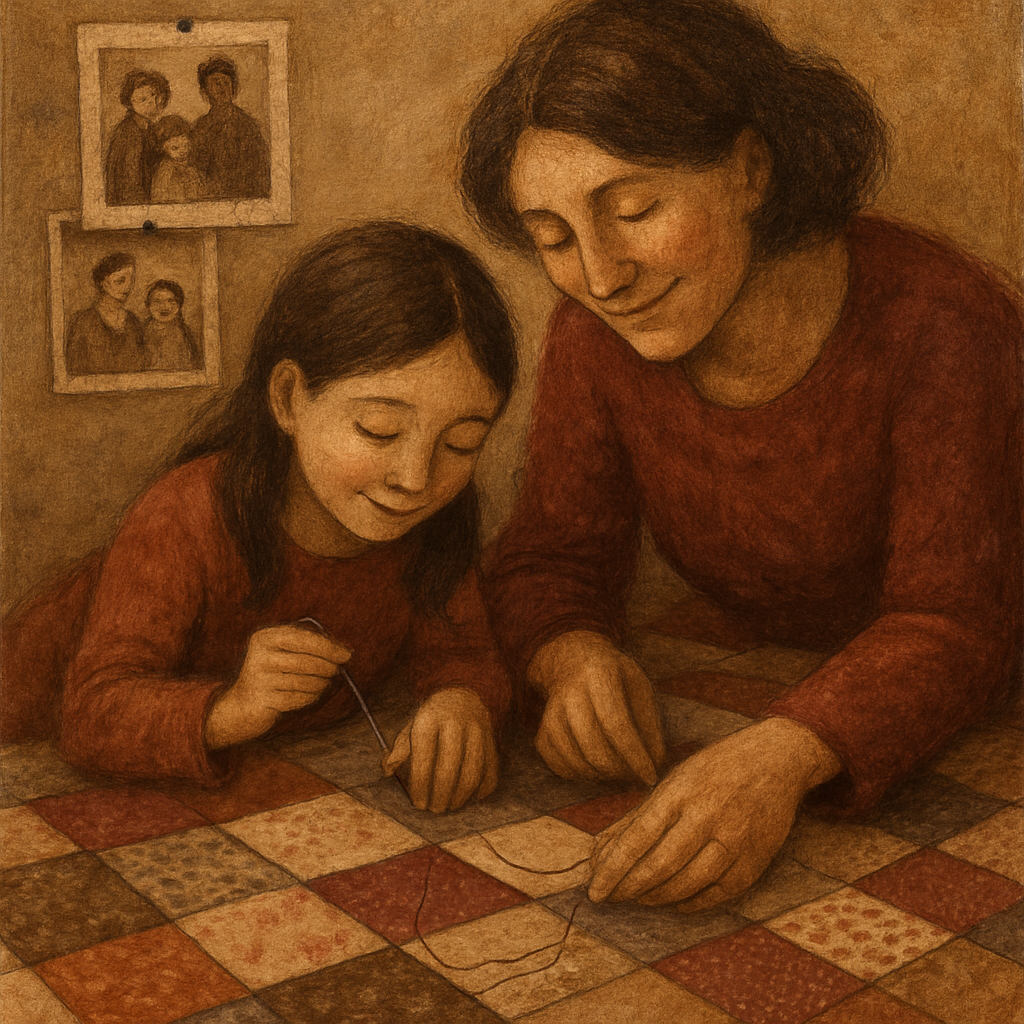 Patchwork Quilt Of Memories paint by color