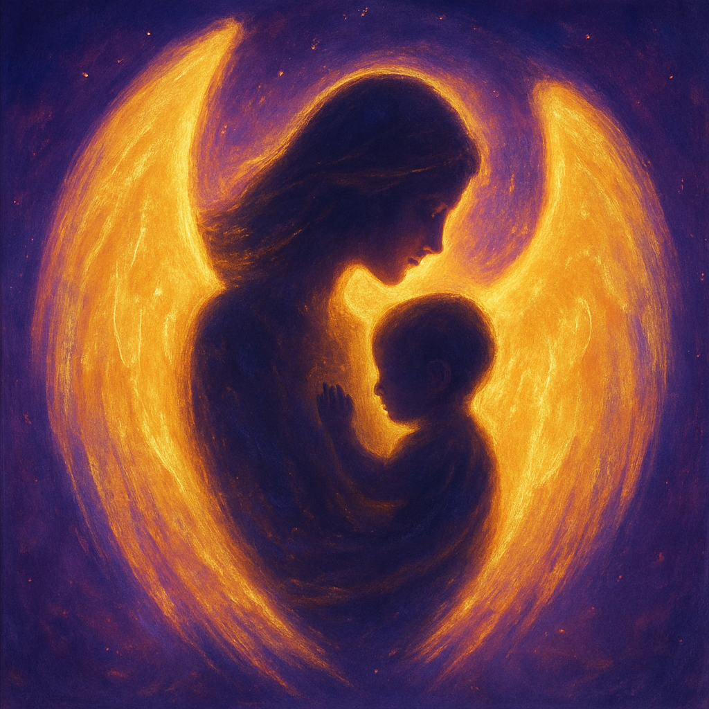 Mothers Protective Wings paint by number