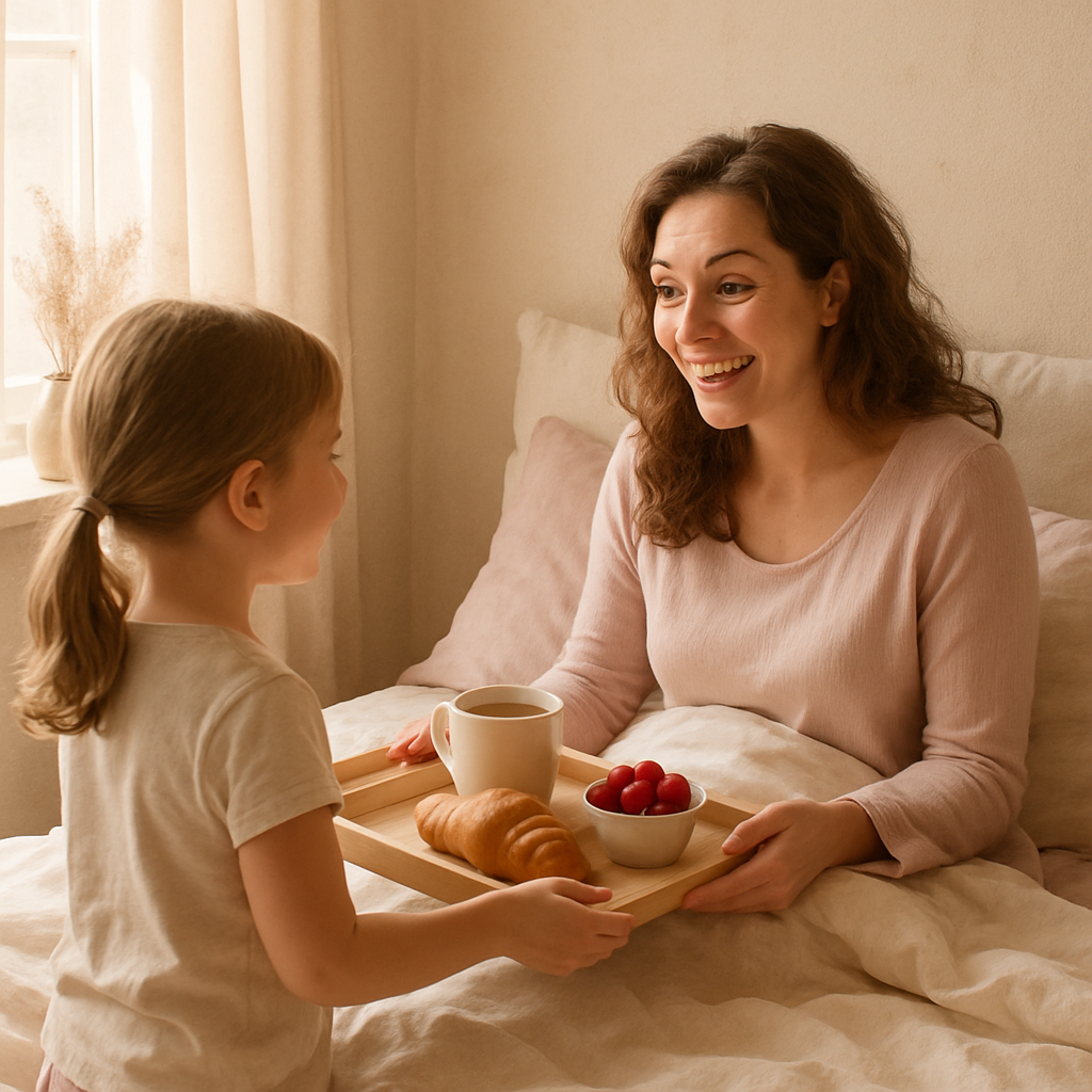 Breakfast In Bed Surprise DIY paint by numbers