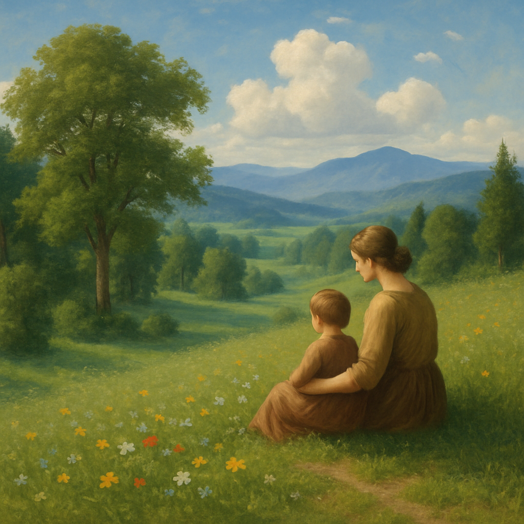 Natures Gift To Mothers Landscape DIY paint by numbers