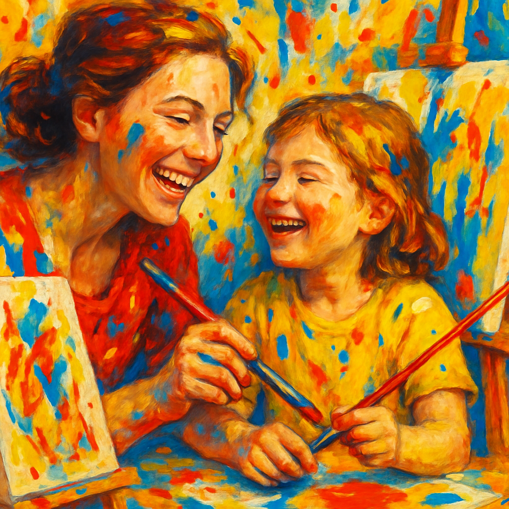 Painting Together On Canvas Numbered painting kits