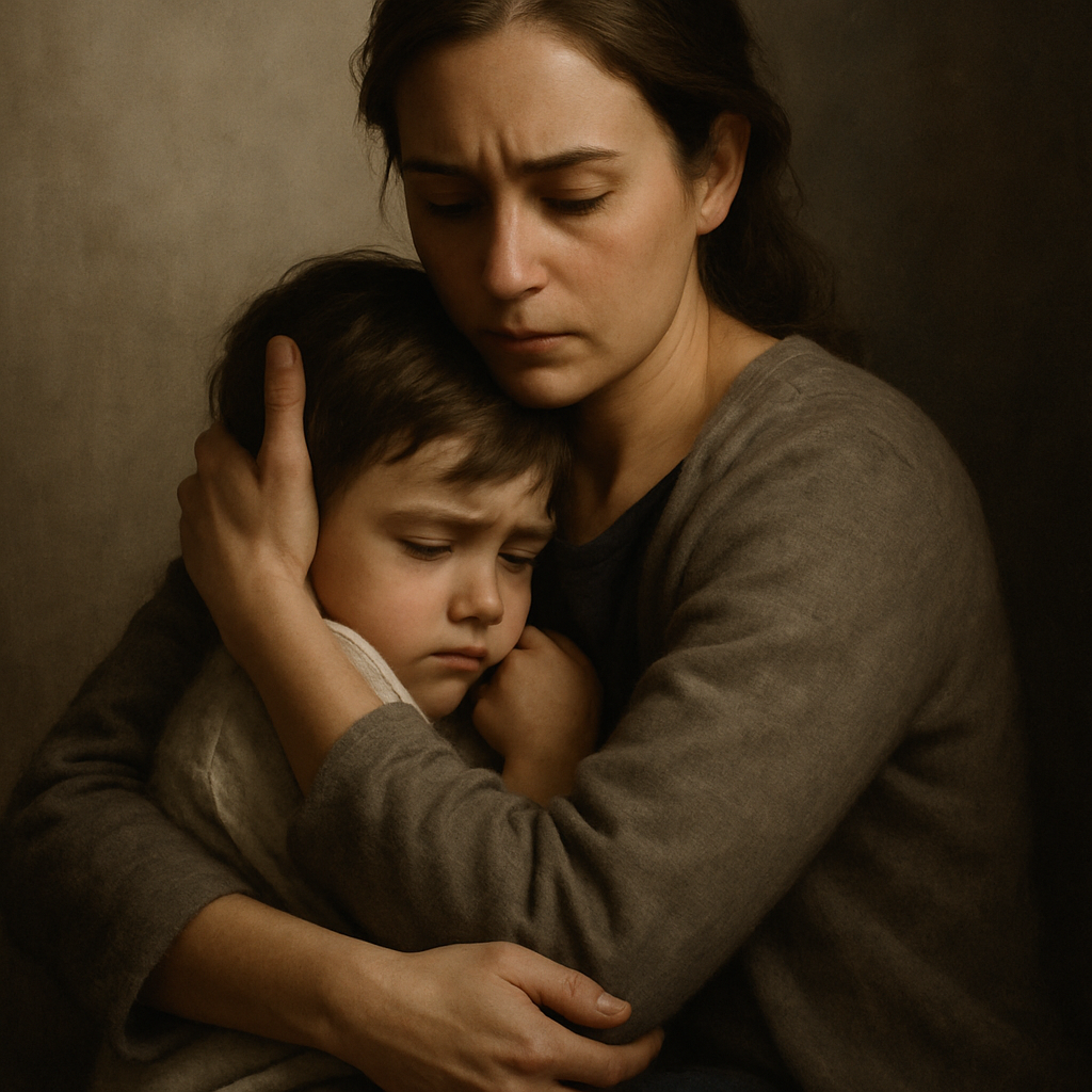 Mothers Protective Embrace painting number kit