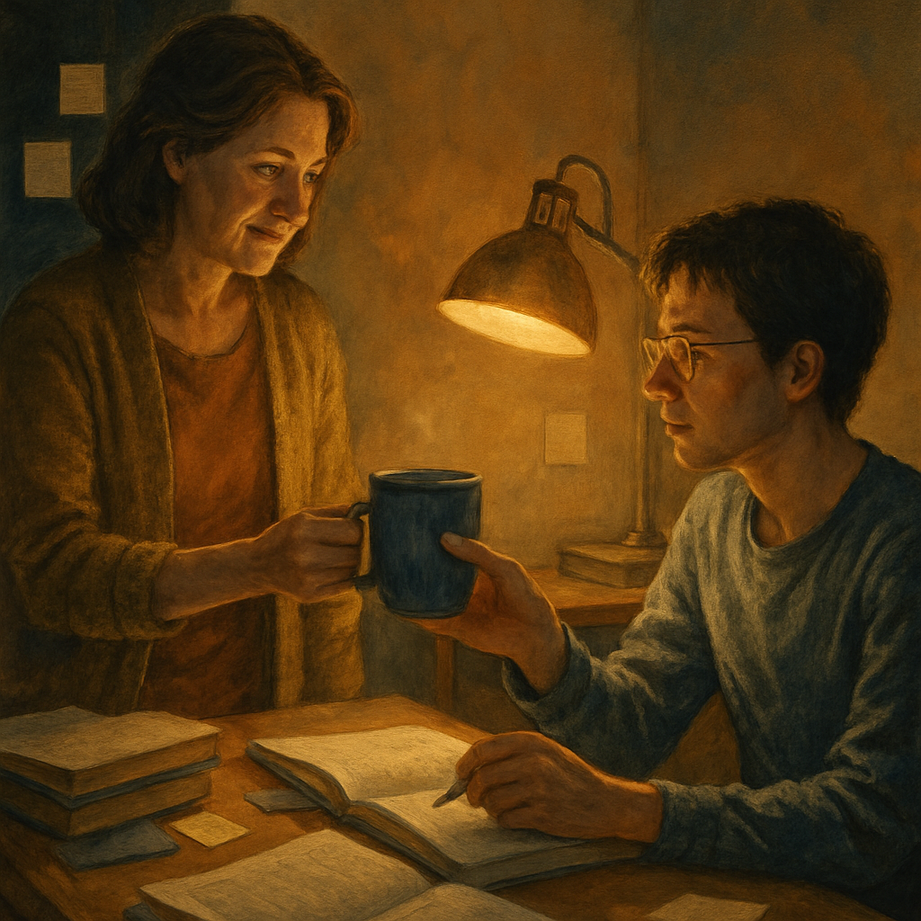 Late Night Study Snack paint by numbers