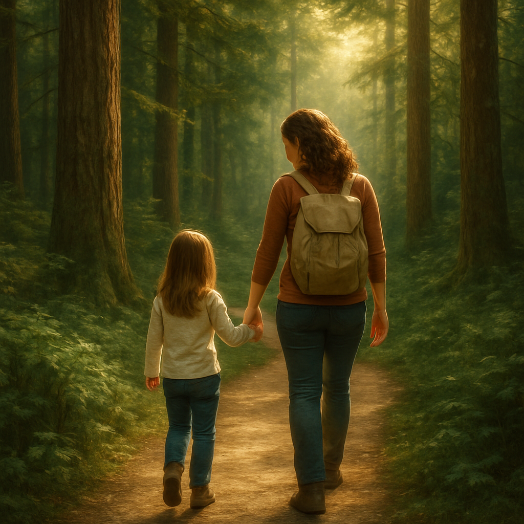 Exploring Nature Trail Hand In Hand DIY paint by numbers