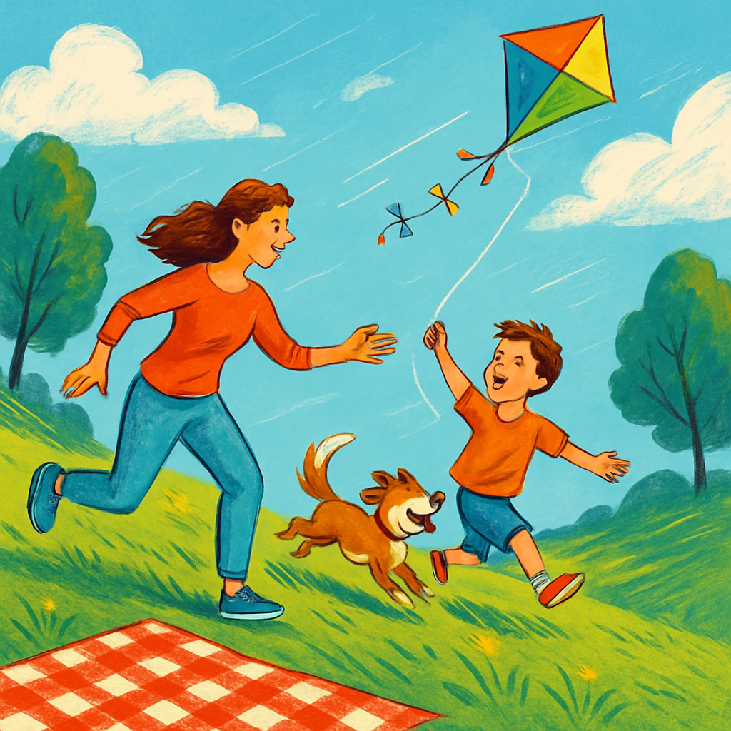Park Kite Lessons paint by numbers