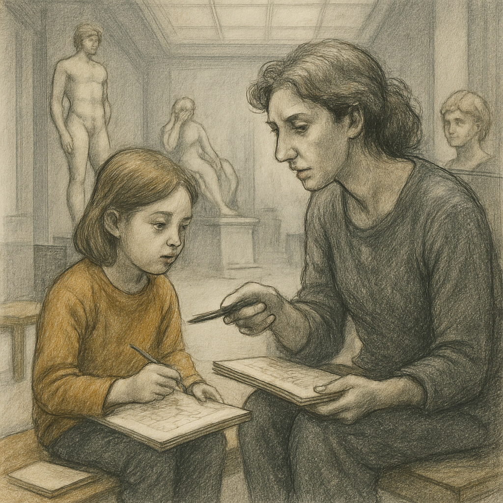 Museum Sketching Afternoon Paint by numbers kits
