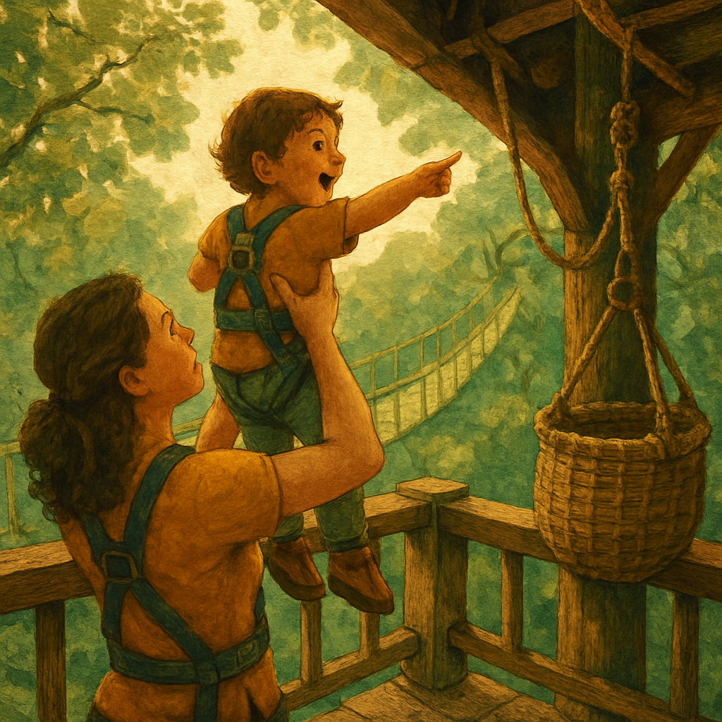 Rainforest Treehouse Visit painting number kit