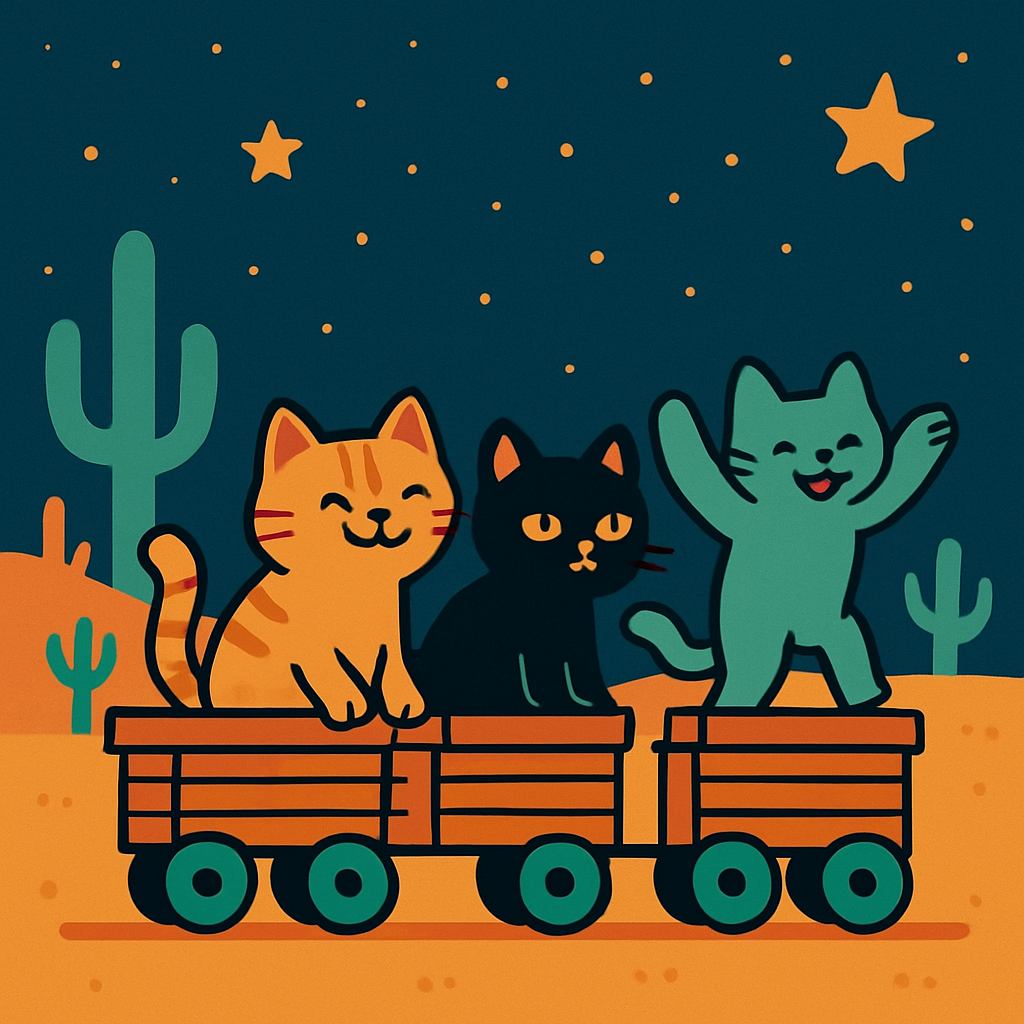 Constellation Cat Caravan Painting by numbers kit