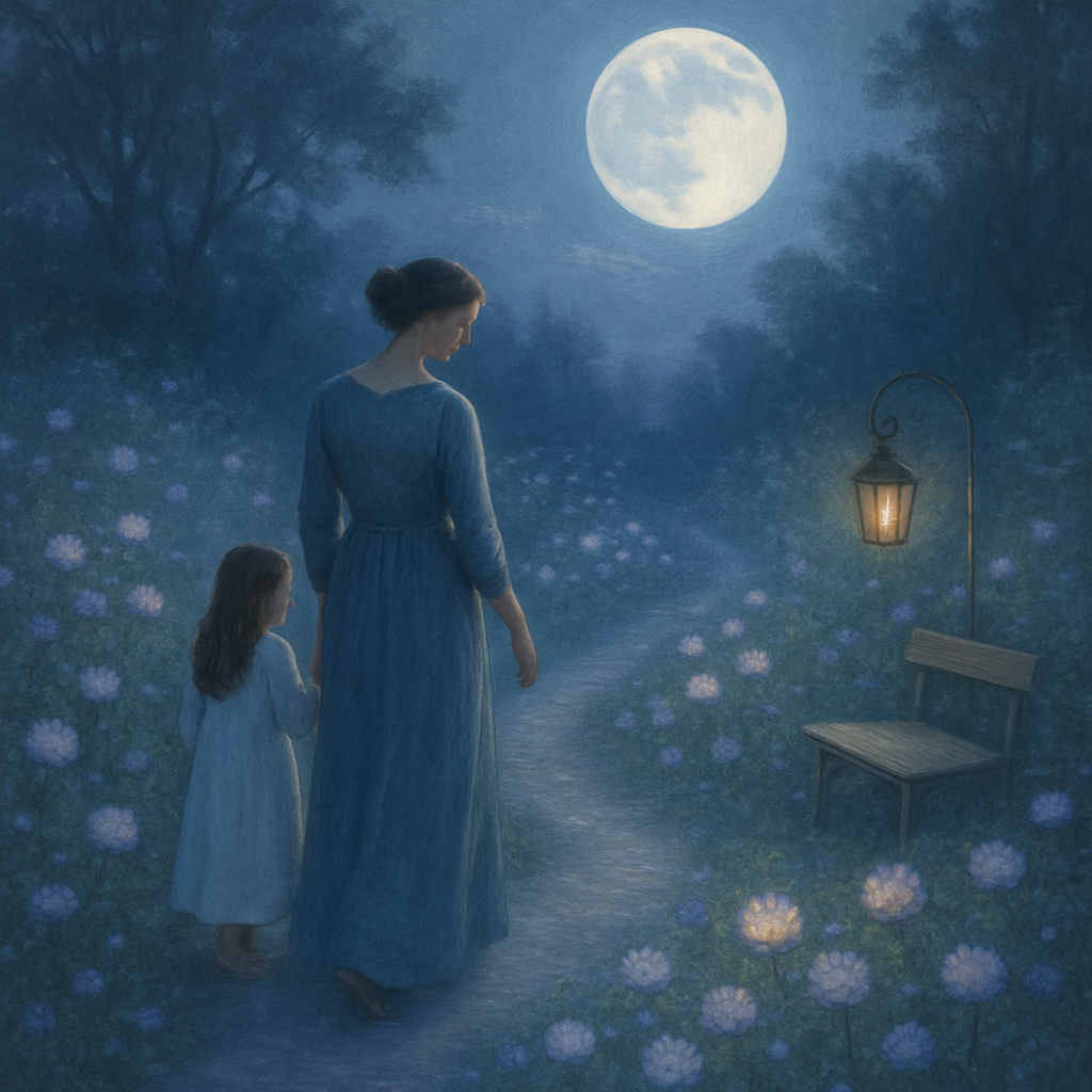 Lunar Garden Walk painting number kit