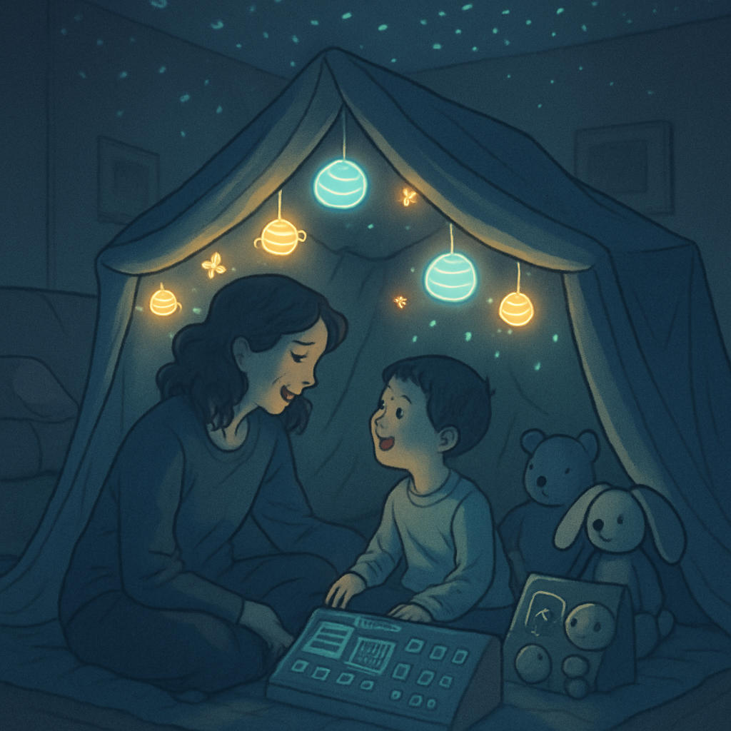 Deep Space Pillow Fort paint by number