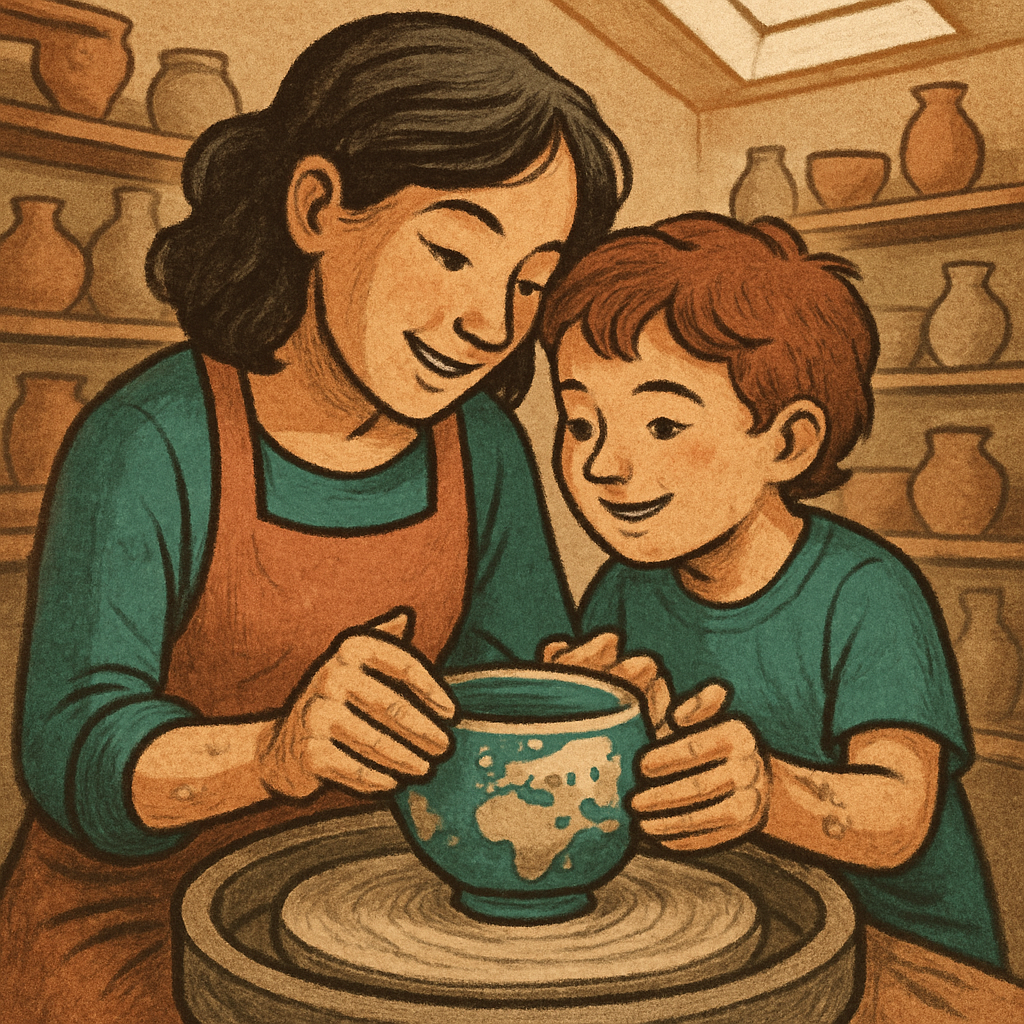 Planetary Pottery Class paint by numbers