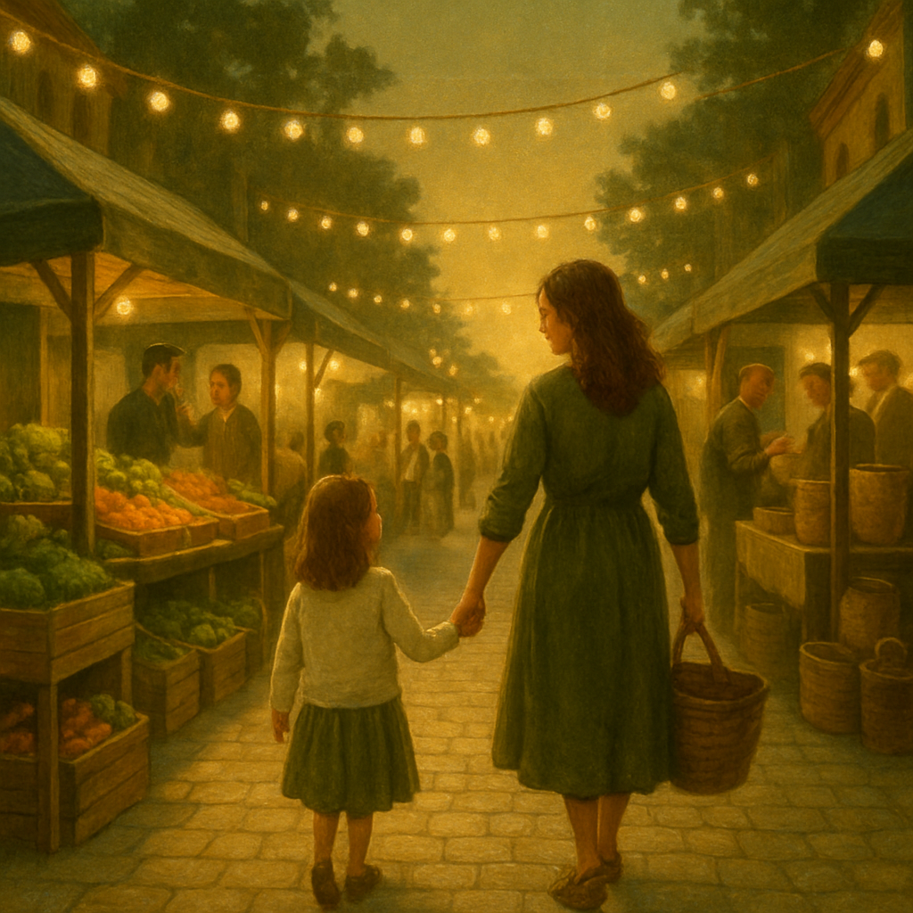 Starlit Farmer Market Stroll Paint by numbers kits