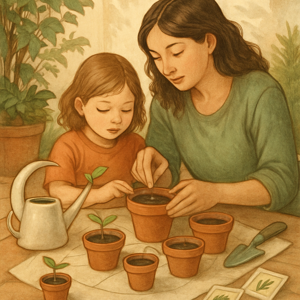 Cosmic Garden Potting DIY paint by numbers