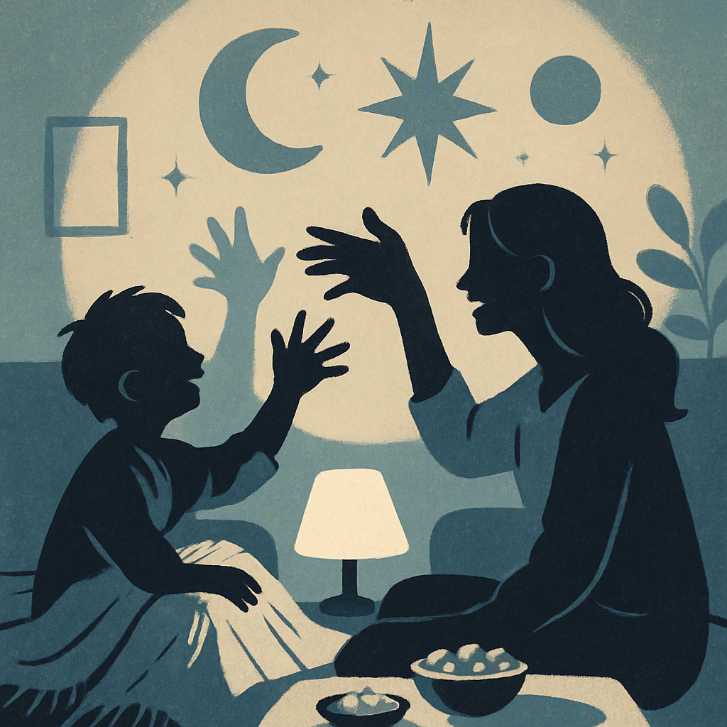 Galaxy Shadow Puppet Show paint by numbers