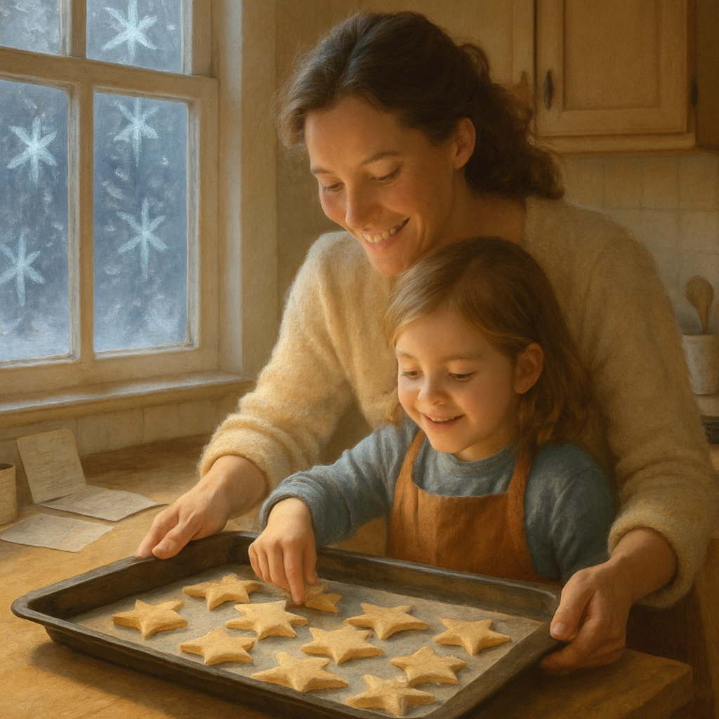 Starry Window Baking paint by number