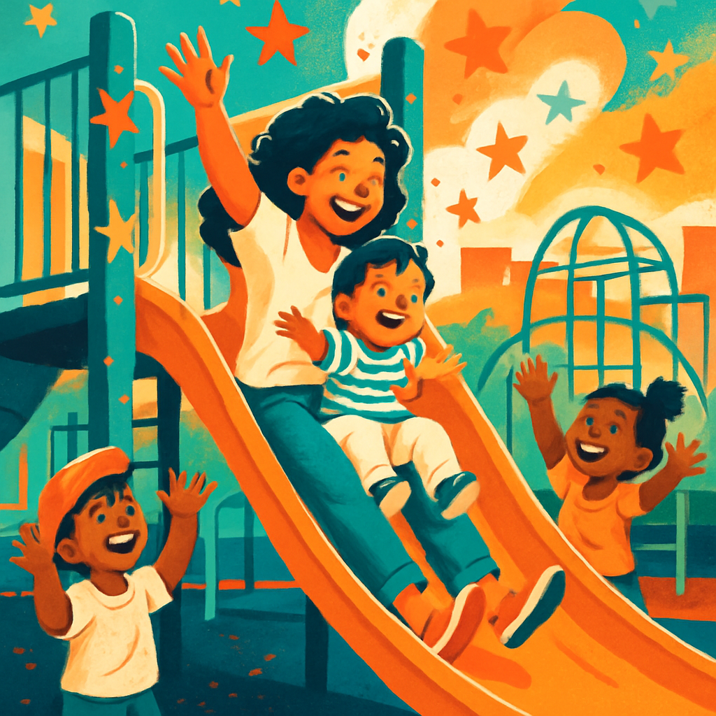 Galactic Playground Slide paint by numbers