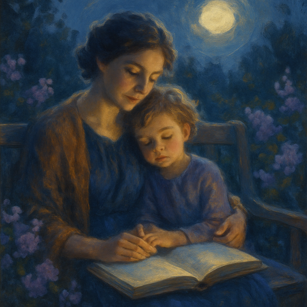 Moonlit Storytime Garden paint by numbers