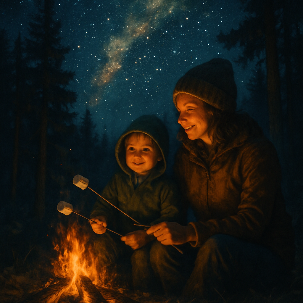 Backyard Campfire Stories paint by number